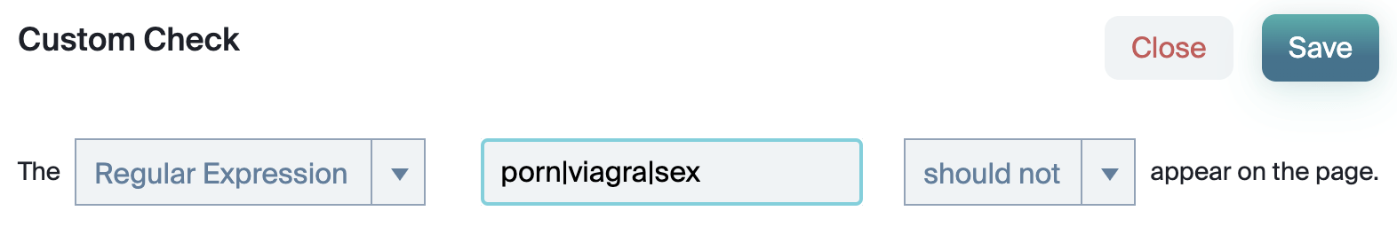 Using regex to get real specific with errors!