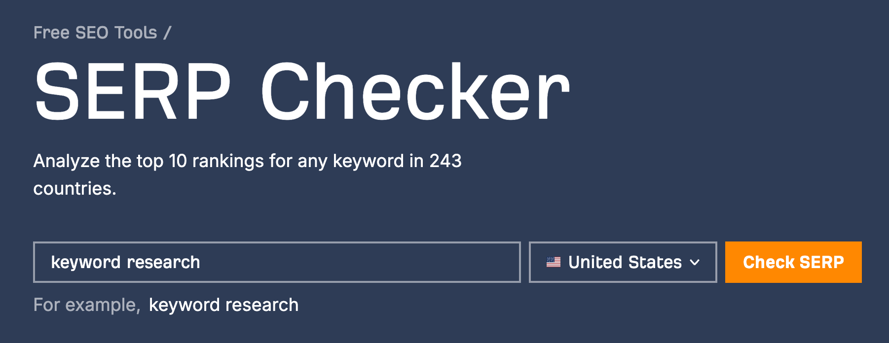 SERP Checker by Ahrefs 