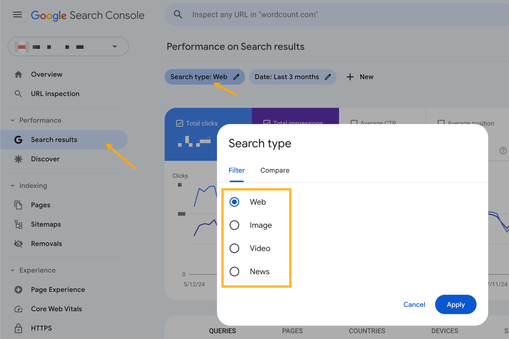 SERP tracking in GSC 