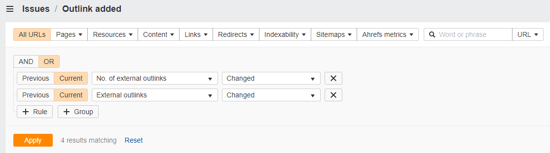 Creating custom issues in Site Audit