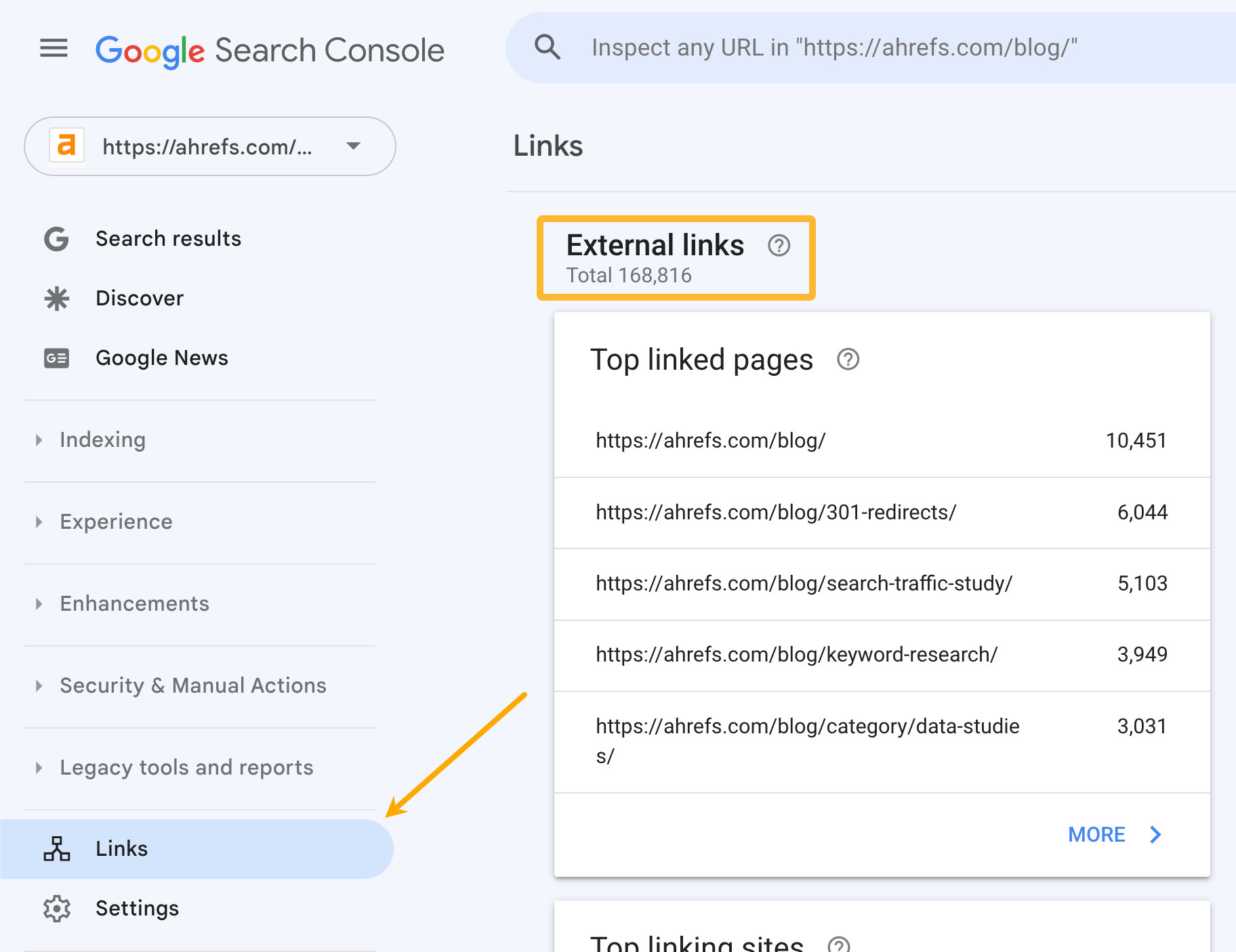 How to check backlinks in Google Search Console