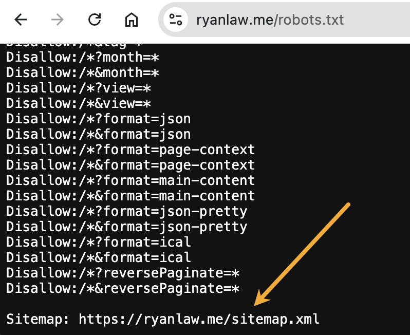 Sitemap location in a robots.txt file