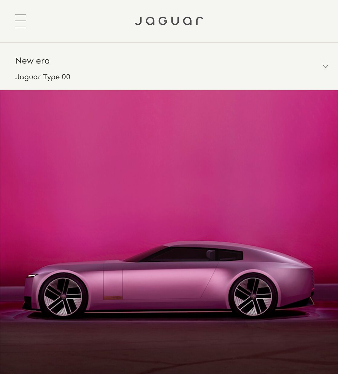 New Jaguar Website Design