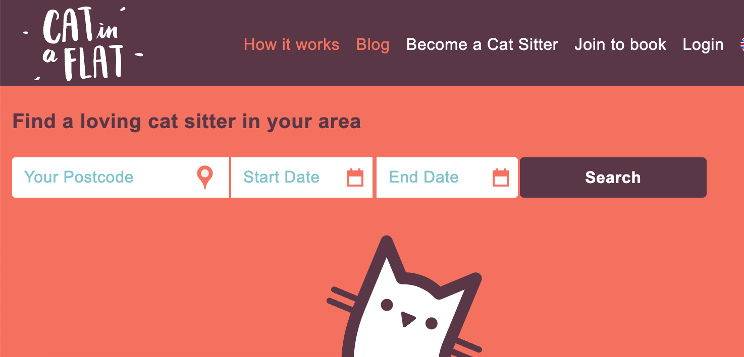 The website I use to search for catsitters. I don't search Google