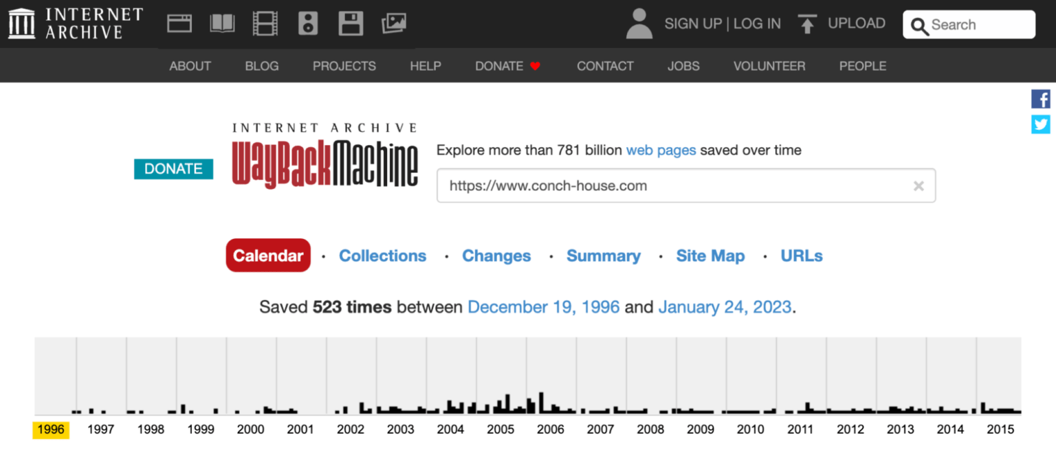 Using Wayback Machine to visually confirm design or content changes that affected SEO traffic.