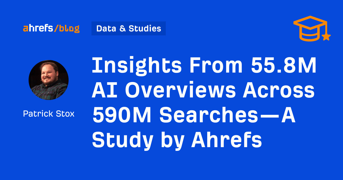 Insights From 55.8M AI Overviews Across 590M Searches—A Study by Ahrefs