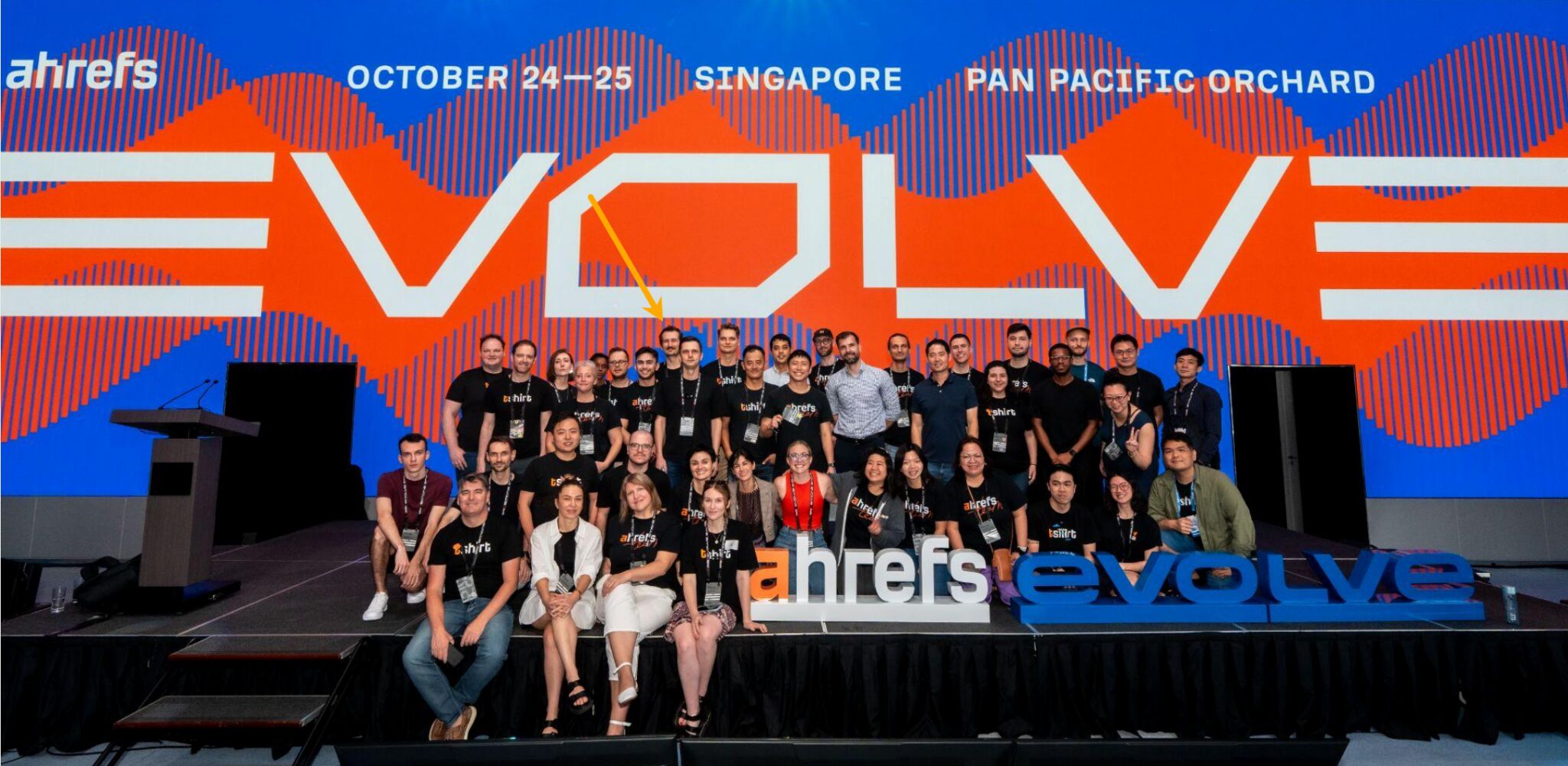 Me at Evolve conference where I was doing product research.