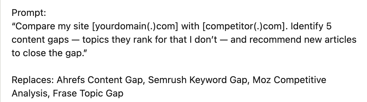 Подсказка ChatGPT