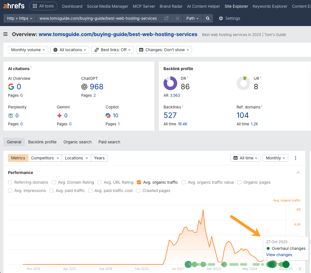 Tom's Guide ChatGPT citations and update date
