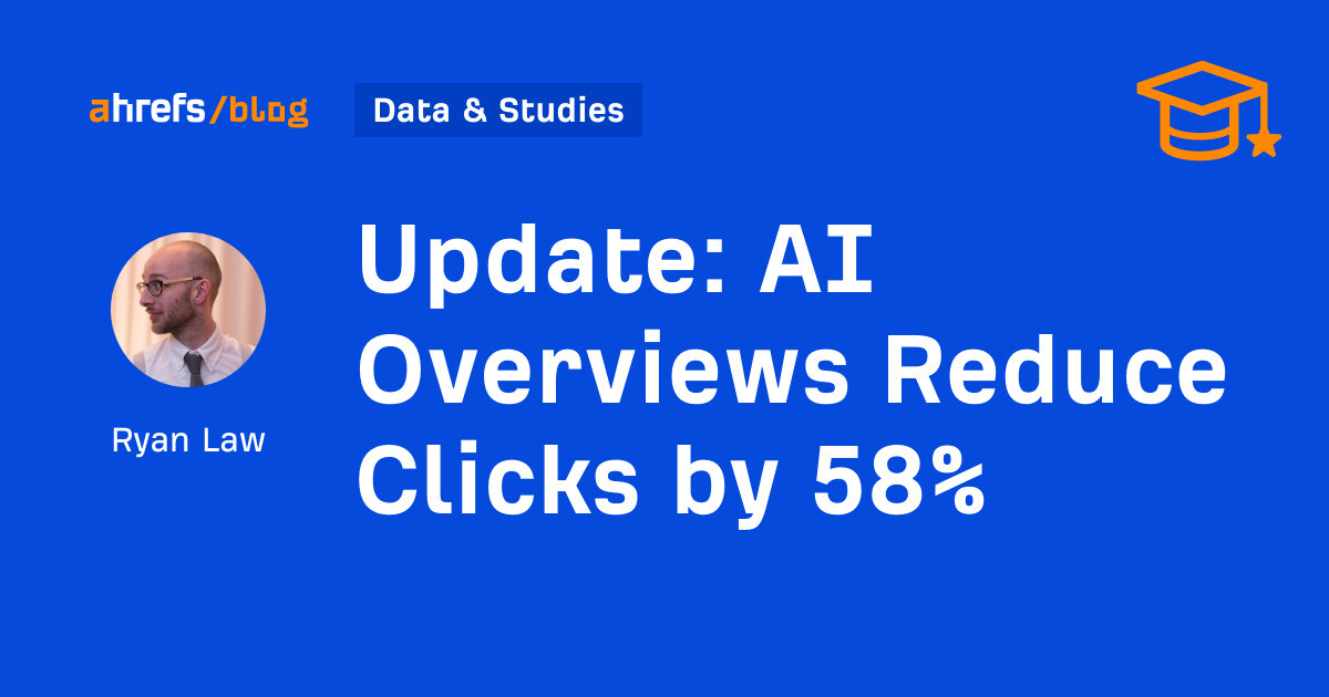 Update: AI Overviews Reduce Clicks by 58%