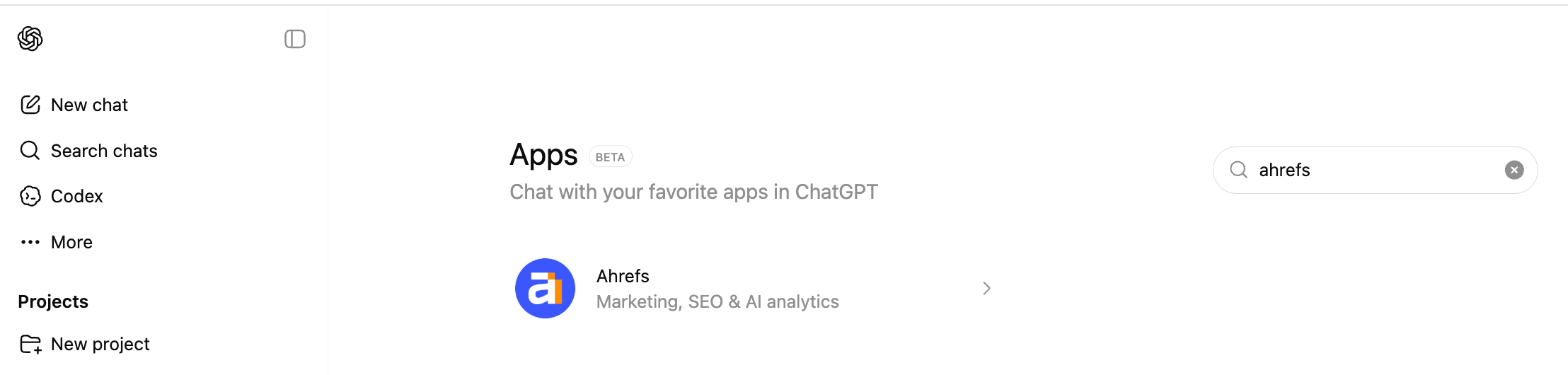 ahrefs app chatgpt app official