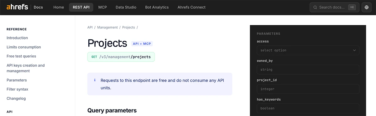projects brand radar api