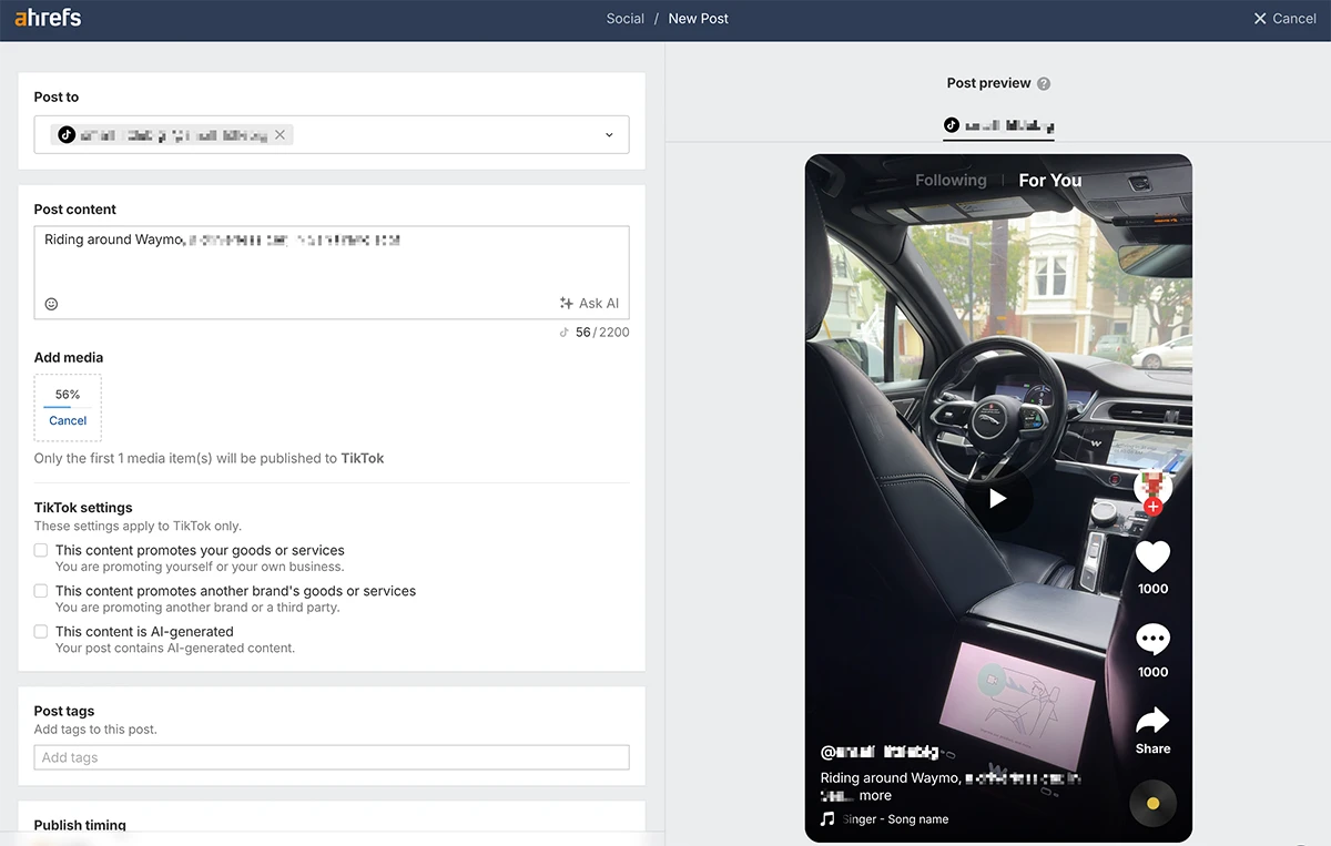 tiktok social media tool